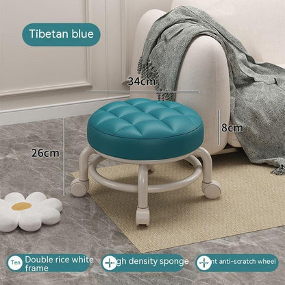 Household With Wheels Rotating Floor Cleaning Low Stool