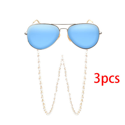Simple fashion pearl glasses chain