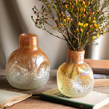 Handmade Art Bubble Glass Vase Decorative Ornaments