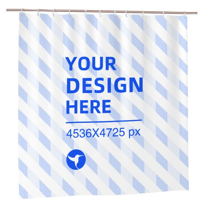 Create Your Own 72x72in Waterproof Quick Dry Bathroom Shower Curtain