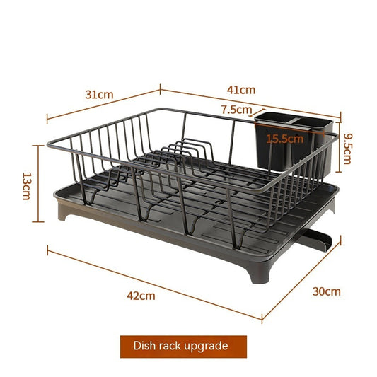 Kitchen Sink Countertop Draining Bowl Rack Storage