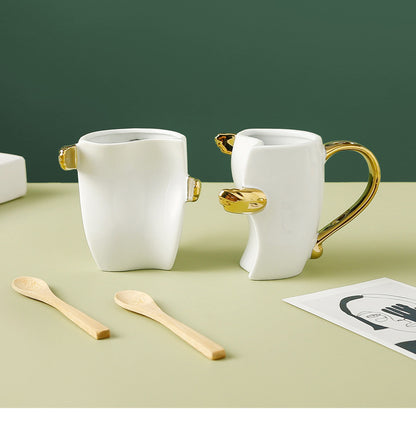 Simple And Creative Ceramic Mug Gift Box