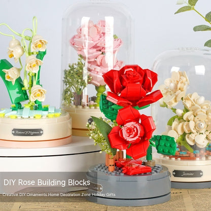 Children Assembling Building Blocks Music Box Toy