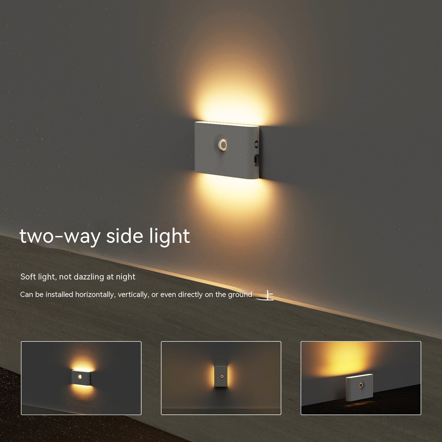 Intelligent Human Body Light Energy Double Induction Night Light