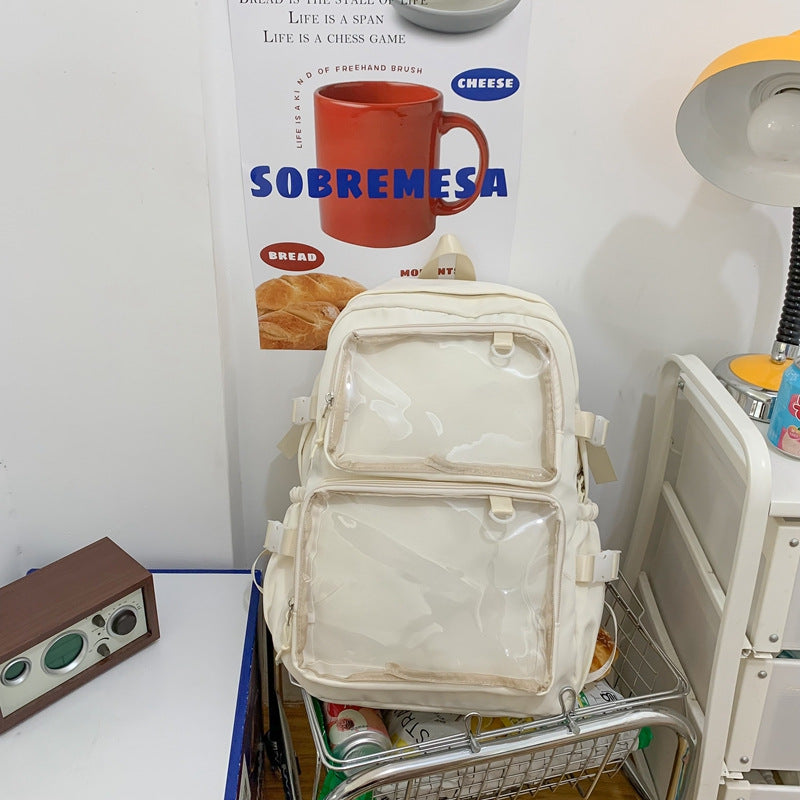 Large Capacity Transparent Shoulder Pain Bag For Girls