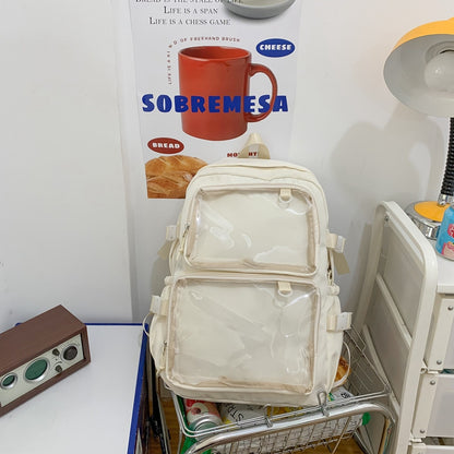 Large Capacity Transparent Shoulder Pain Bag For Girls