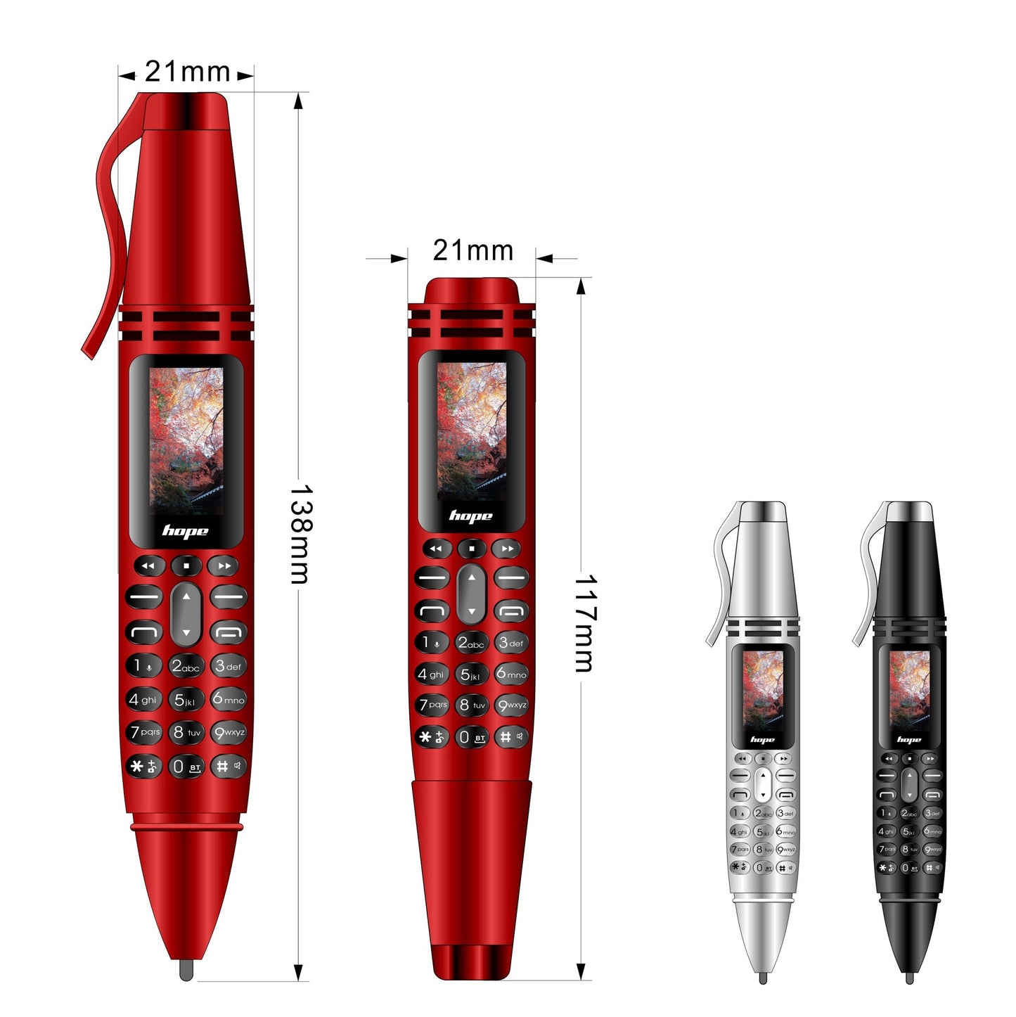 Mini Mobile Phone AK007 Personalized Pen Mini Mobile Phone