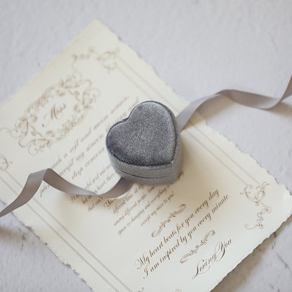 Love Velvet Necklace Solid Color Jewelry Box Gift