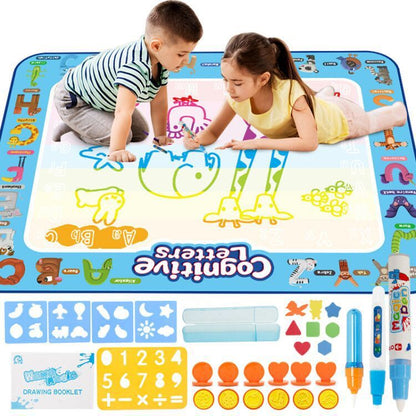 Children's Water Canvas Letters Cognitive Graffiti Mat Educational Writing Board