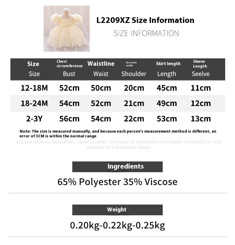 Pleated Puff Sleeve Umbrella Princess Dress