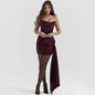 Women's Clothing Sexy Bandeau Slim-fit Small Skirt Backless Hot Girl Dress