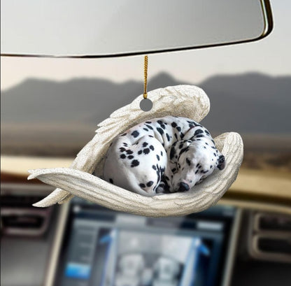 Car Pendant Sleeping Dog Angel Home Decor Acrylic Showcase Hanging Ornaments For Doors