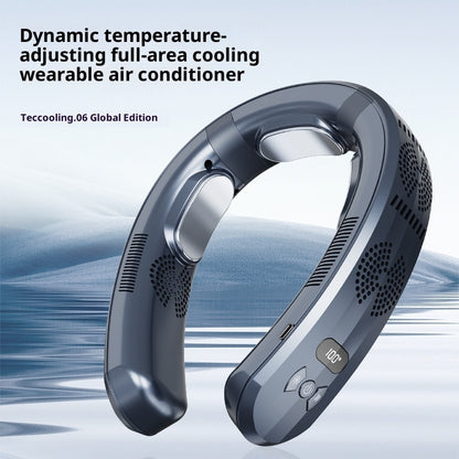 TC06 Neck Hanging Semiconductor Cooling Fan U-Shaped Portable Bladeless Warm Air Neck Fan