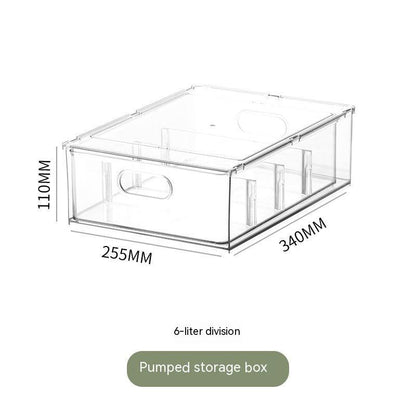 Household Large-capacity Storage Transparent PET Drawer Set