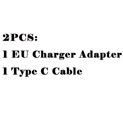 Black Fast Charging Cable Charger Adapter
