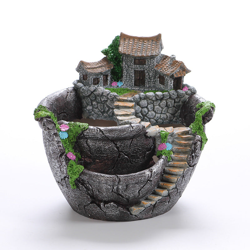 Resin Hanging Garden Succulent Flower Pot