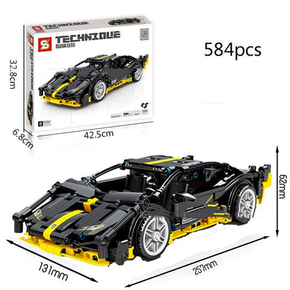 High Difficulty Racing Roadster Compatible With  Power Mechanical Building Blocks