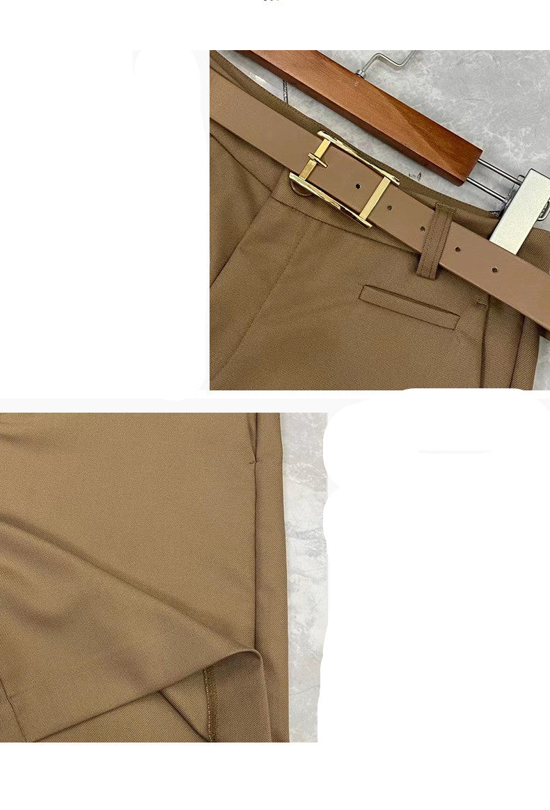 Women's High Waist Thin Plus Size Suit Shorts