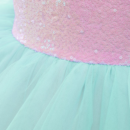 Mesh Sequin Dress For Children