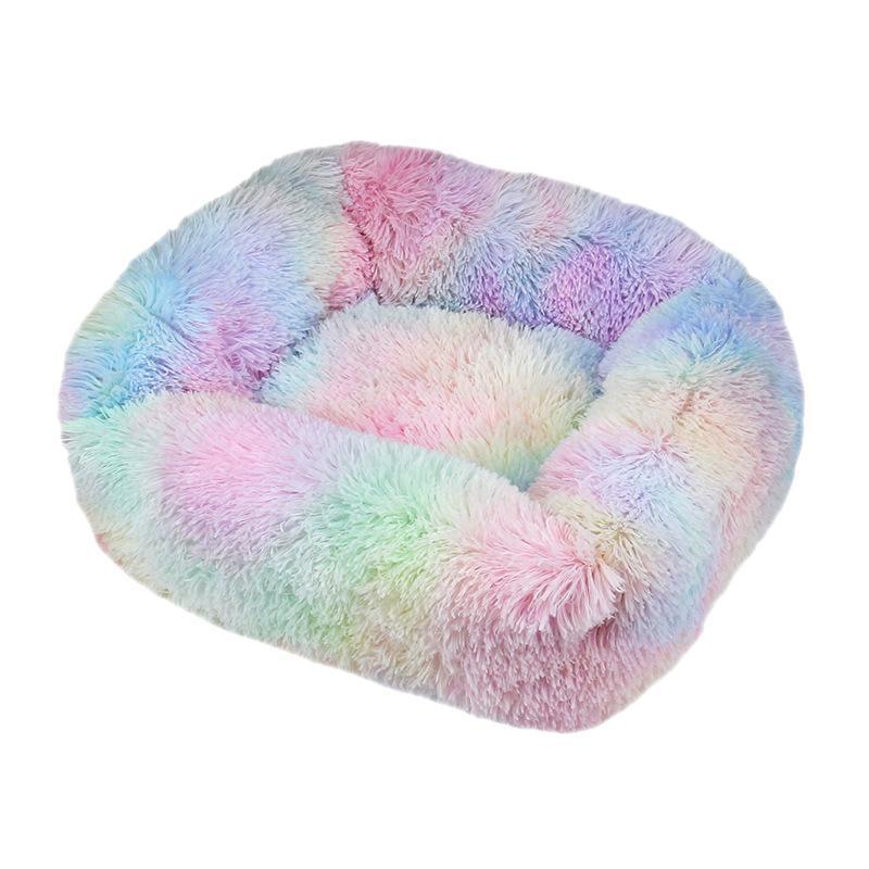 Winter Plush Pet Nest Square Mat