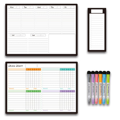 Calendar Magnetic White-board Wall Sticker Learning Schedule Refridgerator Magnets Message Board