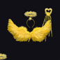 Wings Props Flower Girl Dress Up Halloween Christmas Show Feather Wings