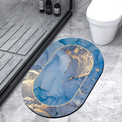 The Diatom Mud Cushion Is Water-absorbing Quick-drying Non-slip Machine Washable