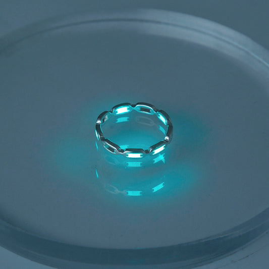 Glow-in-the-dark brass ring