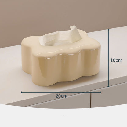 Creative Living Room Table End Table Storage Ceramic Extractor Box