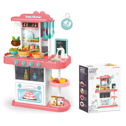 Children's Simulation Light Music Spray Kitchen Cooking Toys
