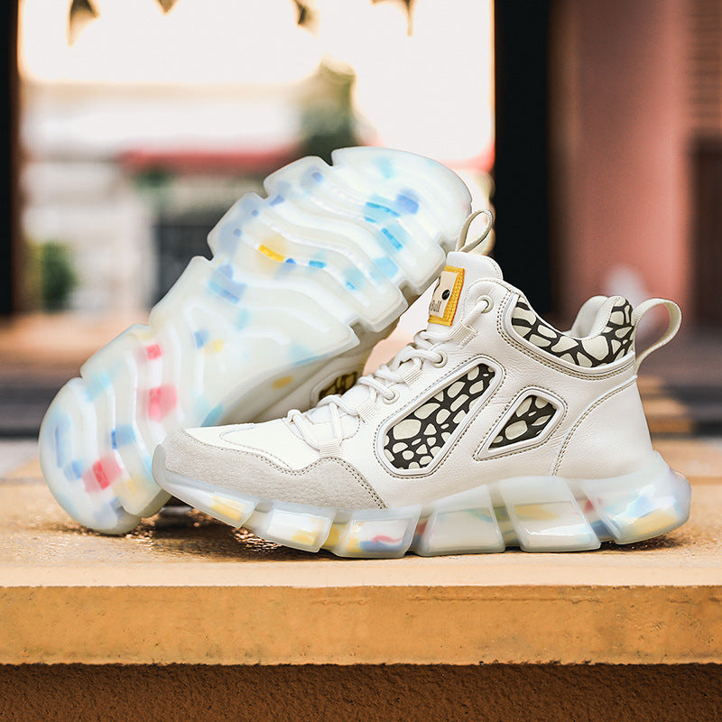 High-top luminous shoes