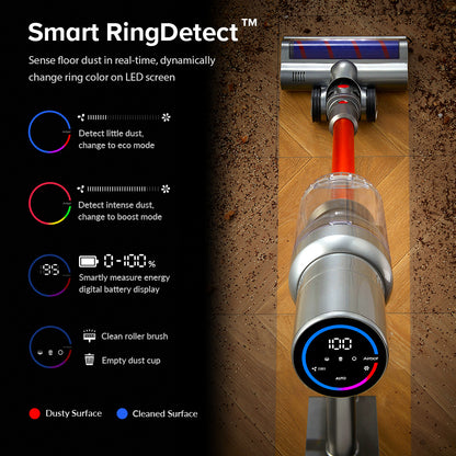 Handheld Wireless High-power Induction Touch Screen Vacuum Cleaner