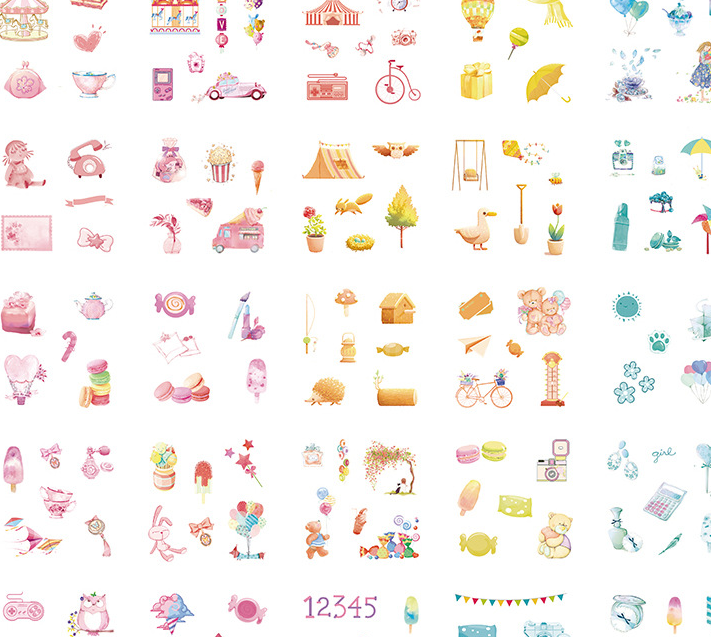 Gift box set sticker