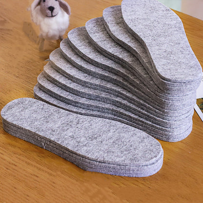 Fashion Personality Winter Wool Felt Warm Insole