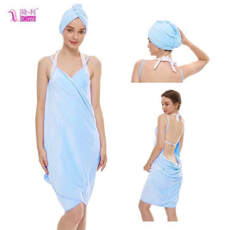 Bath Towel Sling Bath Skirt Coral Fleece Suit