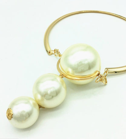 Big Pearl Pendant Necklace Exaggerated Jewelry