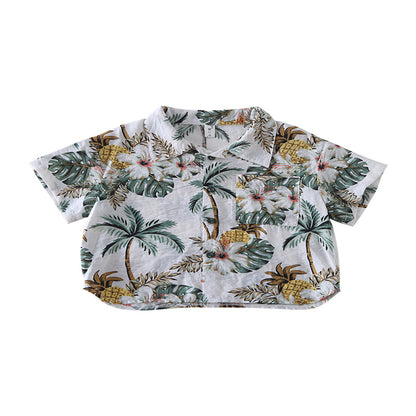 baby''s handsome flower shirt