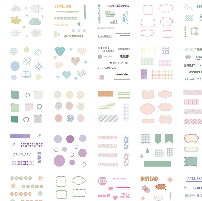 Gift box set sticker