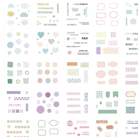 Gift box set sticker