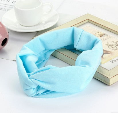 Elsa Bowknot Headband  Simple And Versatile High Elastic Headband Female