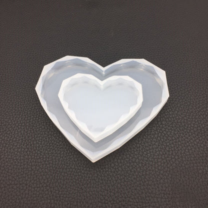Crystal Epoxy Love Diamond Swing Table Mould