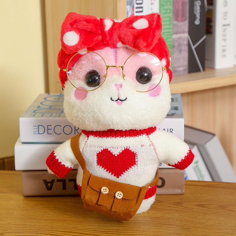 Cute net red hamster doll