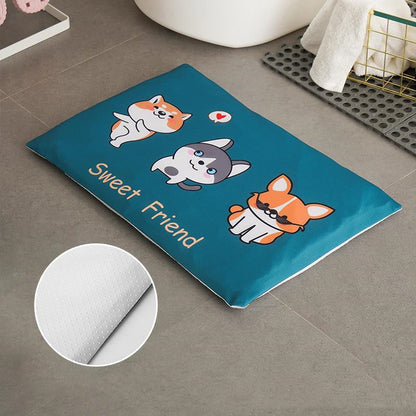 Diatomite soft foot pad absorbent quick drying antiskid bathroom mat