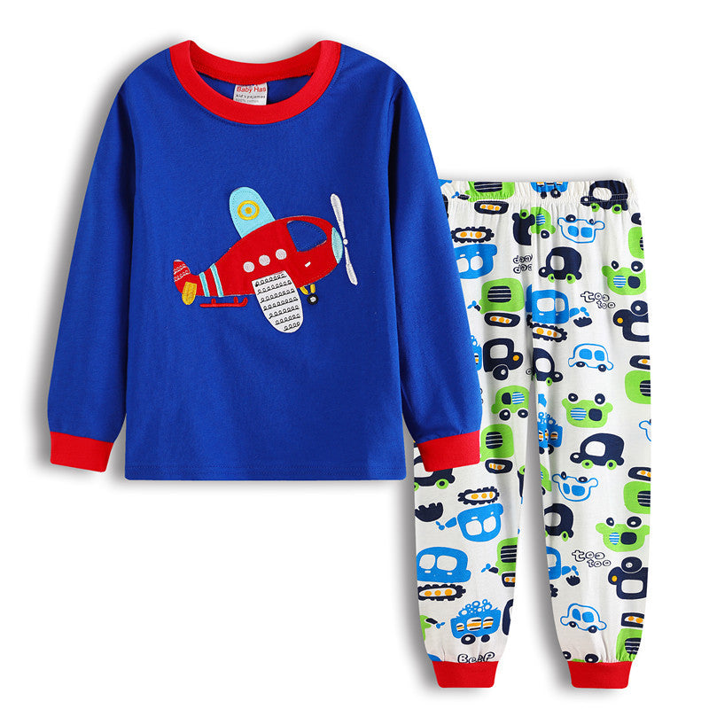 Children Fashion Loose Cartoon Cotton Suit
