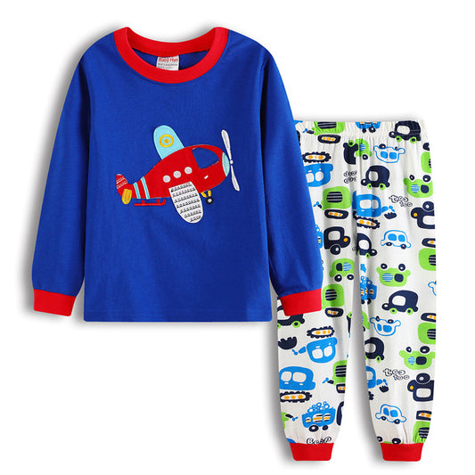 Children Fashion Loose Cartoon Cotton Suit