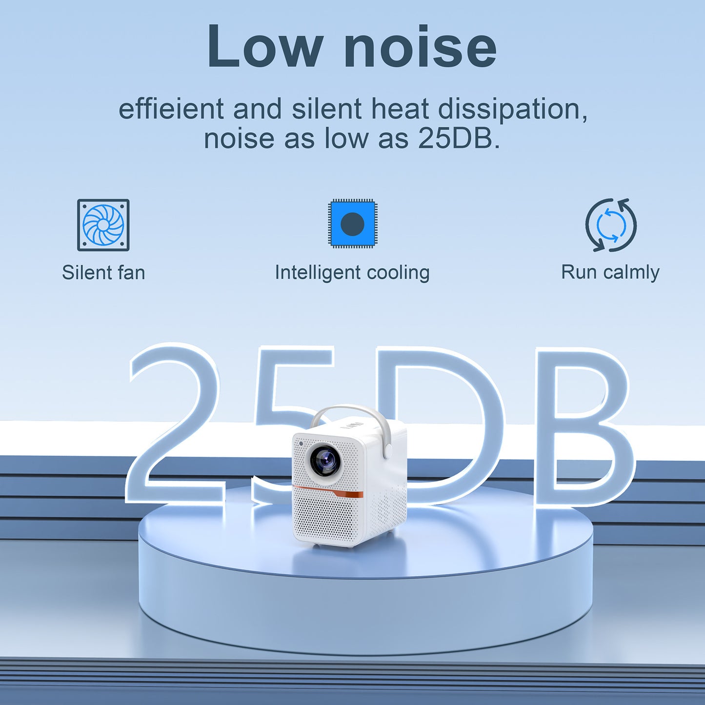 P10 2023 New Super Clear Cross-border Household Mini Portable LCD Projector Android Projector Outdoor