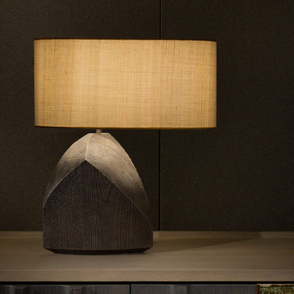 Japanese Wabi-Sabi Resin Craft Stylish Table Lamp