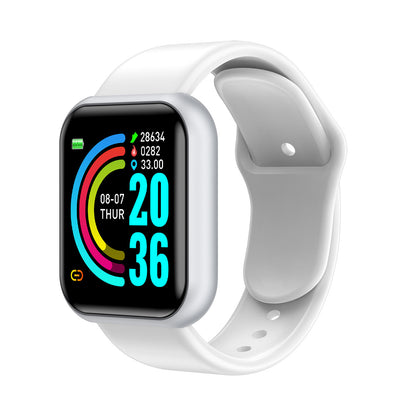 Compatible with Apple , Y68 Color Screen Smart Bracelet Heart Rate Blood Pressure Blood Oxygen