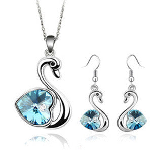 Crystal Love Swan Jewelry Set - FLIPSTYLEZLLC