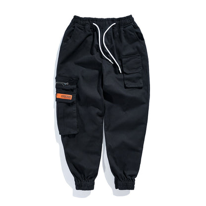 Men's overalls cropped harem pants